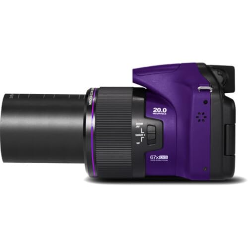 Minolta Pro Shot 20MP Digital Camera – 67x Optical Zoom, Full 1080p HD Video, Optical Image Stabilization, Wi-Fi, 3-inch Articulating LCD Screen