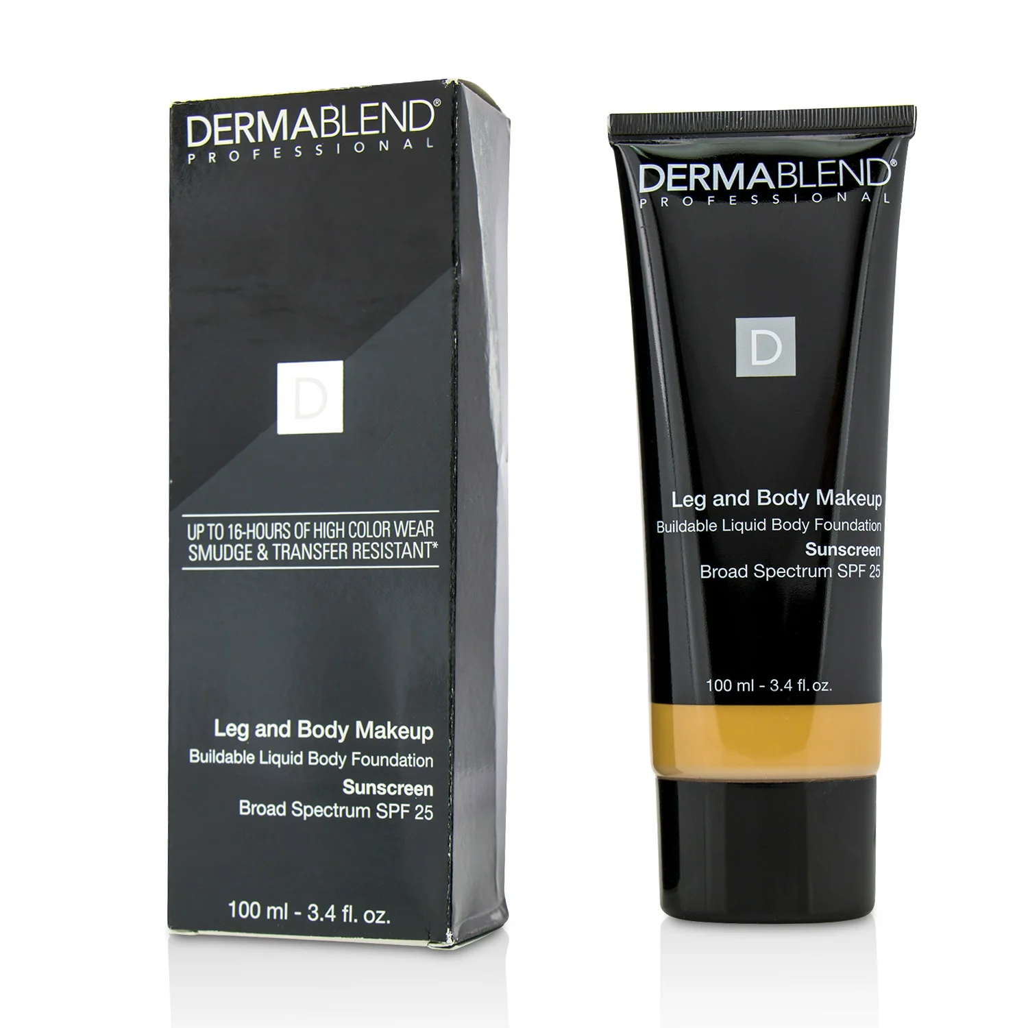 Dermablend Leg and Body Make Up Buildable Liquid Body Foundation Sunscreen Broad Spectrum SPF 25 - #Light Beige 35C 100ml/3.4oz