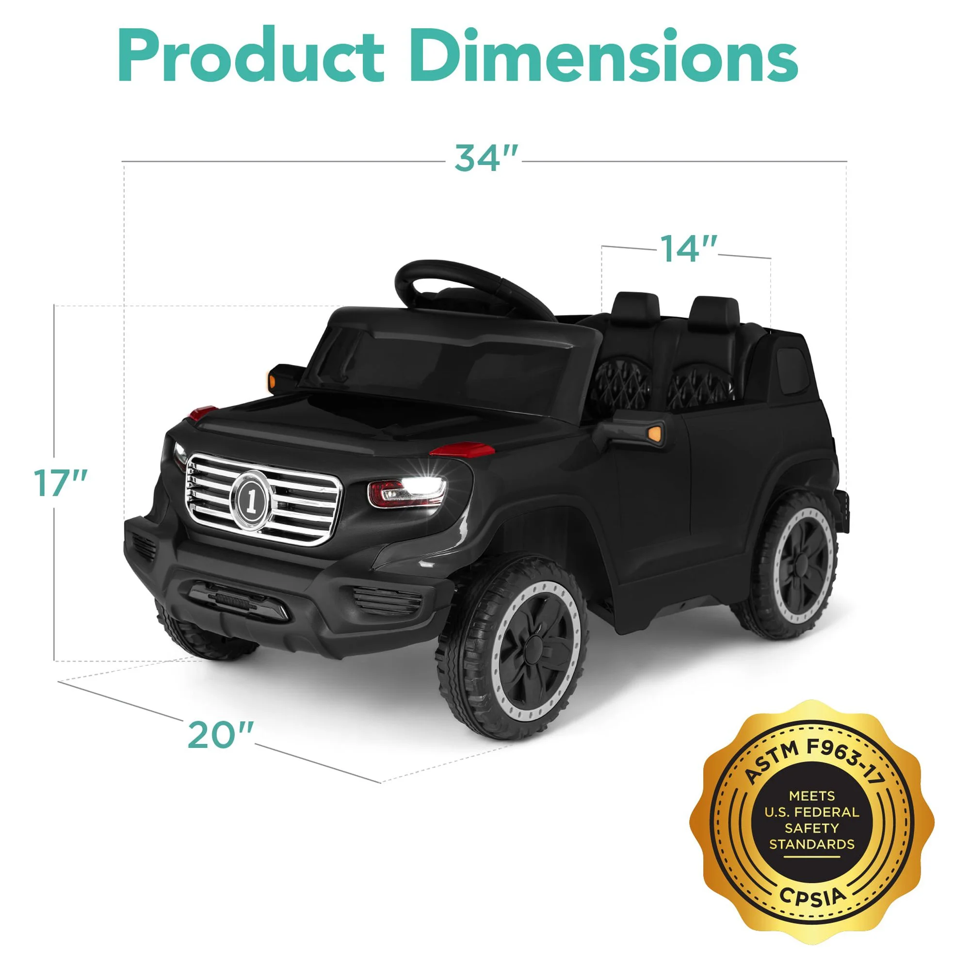 Best Choice Products 6V Kids Ride On Car Truck w/ Parent Control, 3 Speeds, LED Headlights, MP3 Player, Horn - Pink