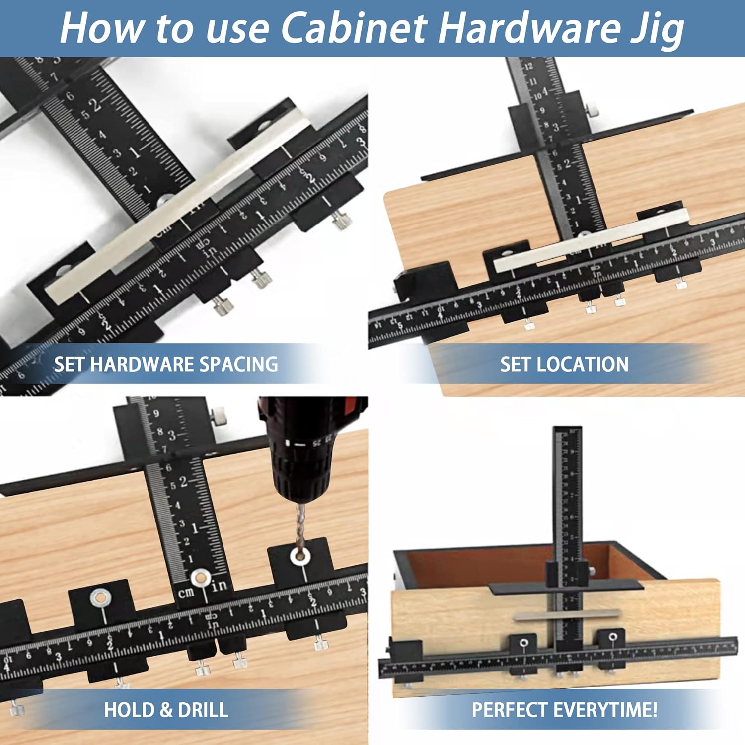 TSGLO Cabinet Hardware Jig Tool