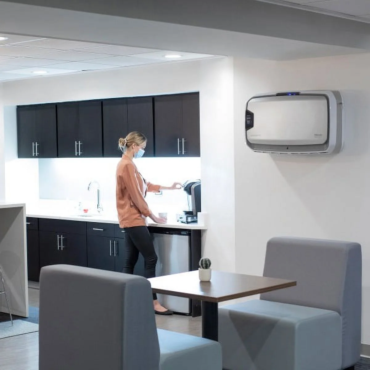 Fellowes AeraMax Pro AM4 PC Air Purifier, Hardwired Wall Mount, H13 True HEPA Filtration, PureView, 650-1100 sq ft