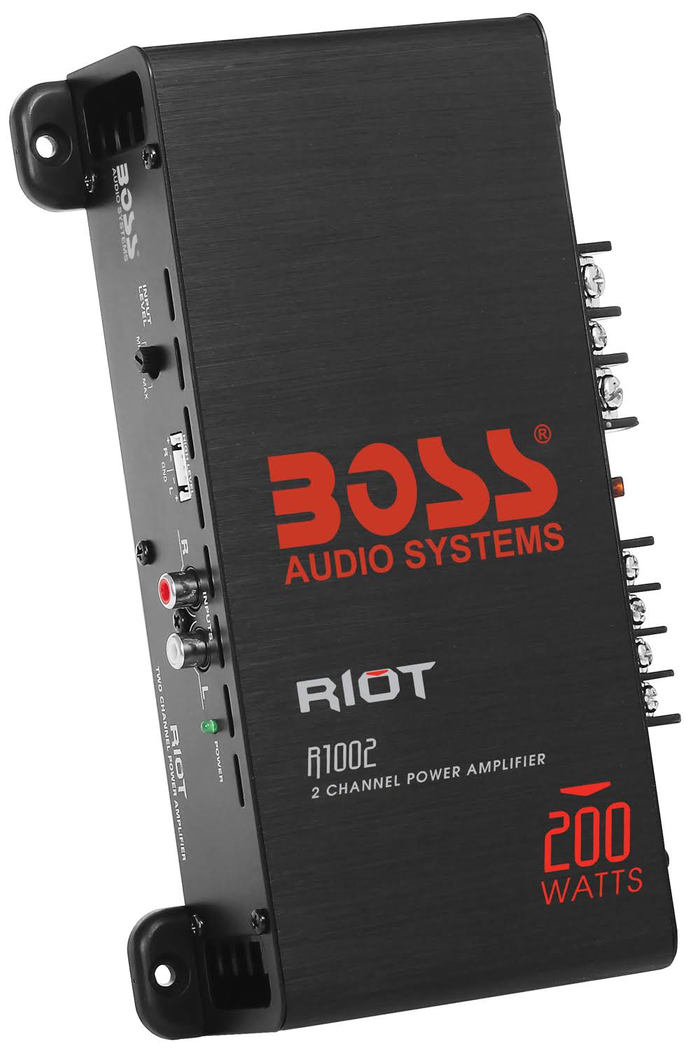 Boss Riot Class AB 2-Channel Car Amplifier, 200 W