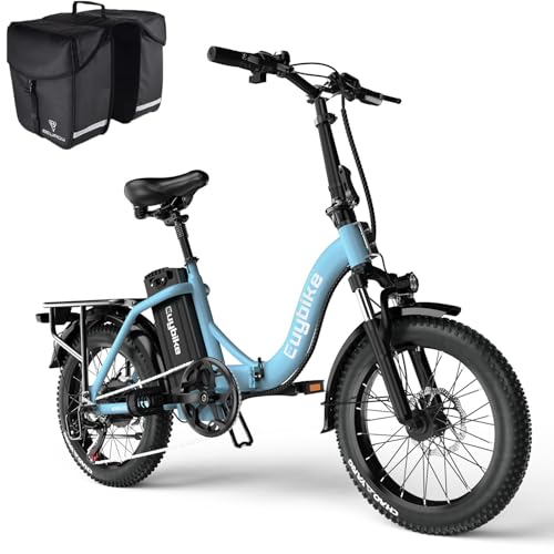 Folding Electric Bike for Adults with Peak 1000W Motor, 48V 20AH Battery up to 30MPH 80 Miles, 20" Fat Tire All Terrain Ebike