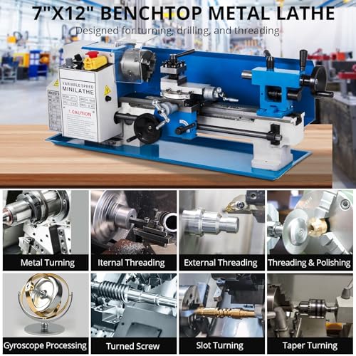 Metal-Lathe-Machine Threading Turning Drilling