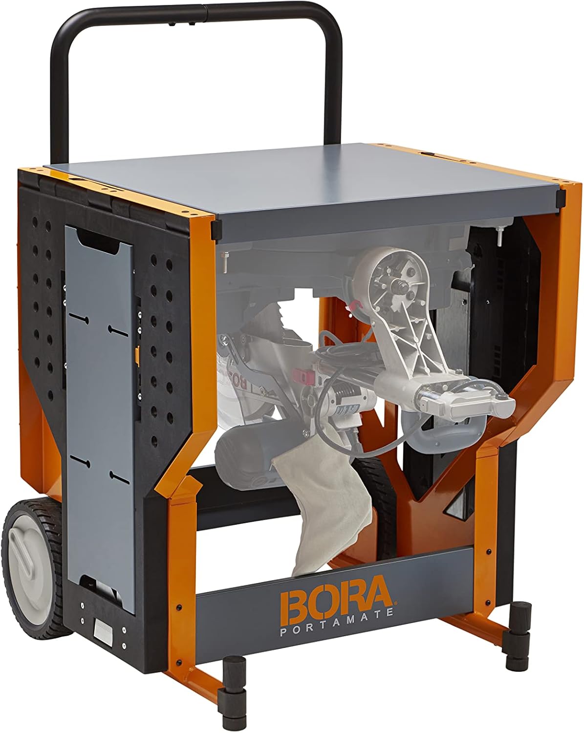 BORA Portamate PM-8000 Miter Saw Workstation and Adjustable Pedestal Roller