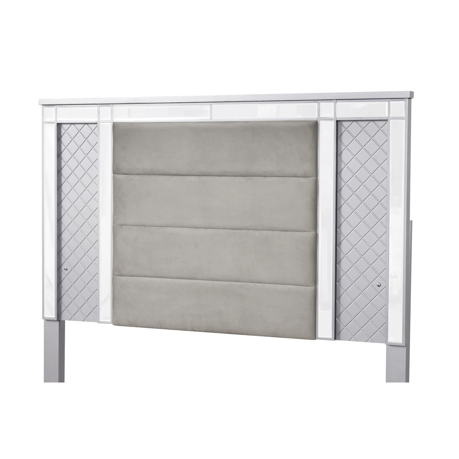 Glory Furniture Livorno G02703A-KB King Bed Silver CHampagne and Mirror