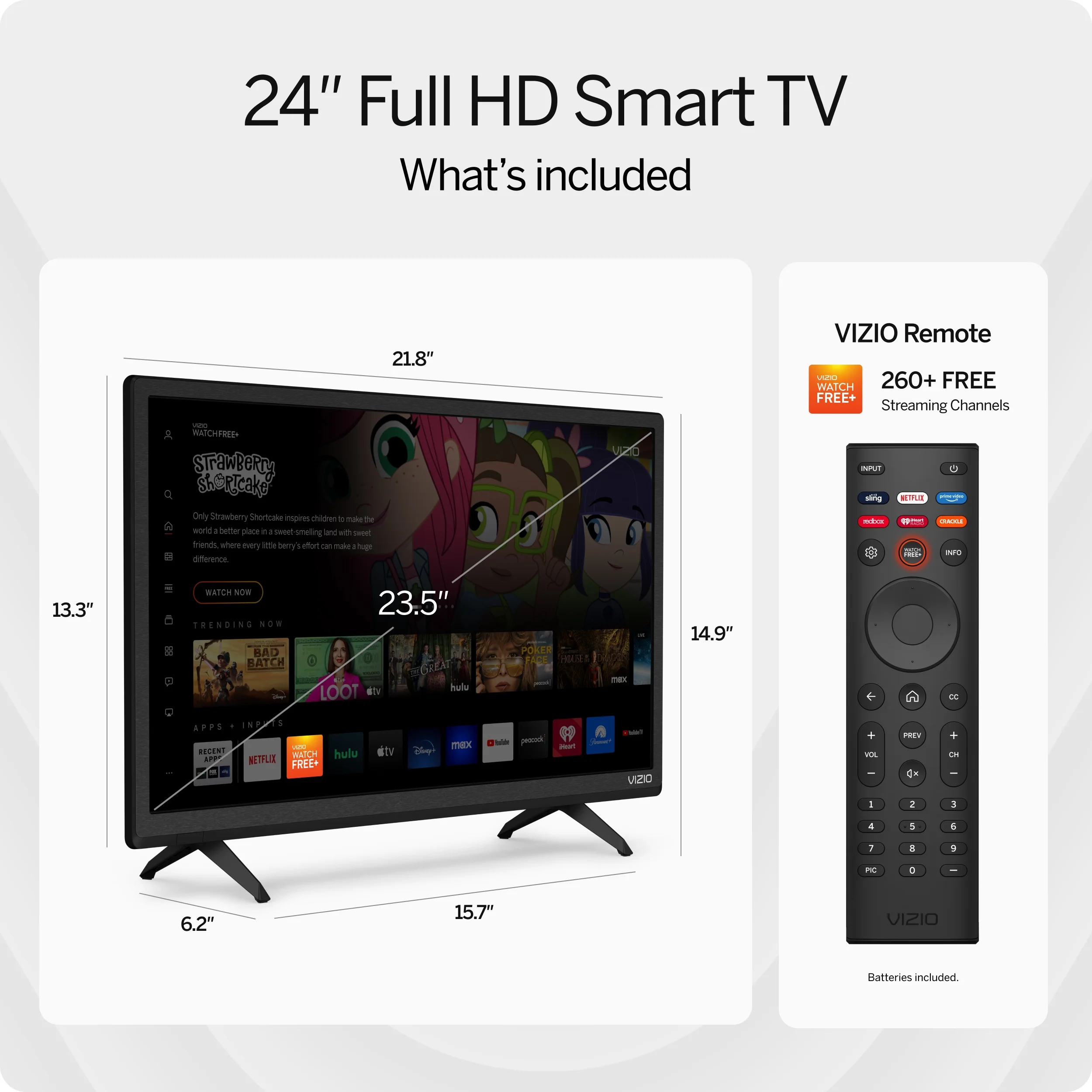 VIZIO 24" Class D-Series FHD LED Smart TV D24f-J09