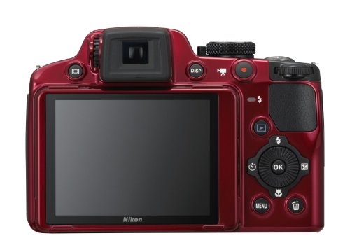 Nikon COOLPIX P510 16.1 MP CMOS Digital Camera with 42x Zoom NIKKOR ED Glass Lens and GPS Record Location (Red)