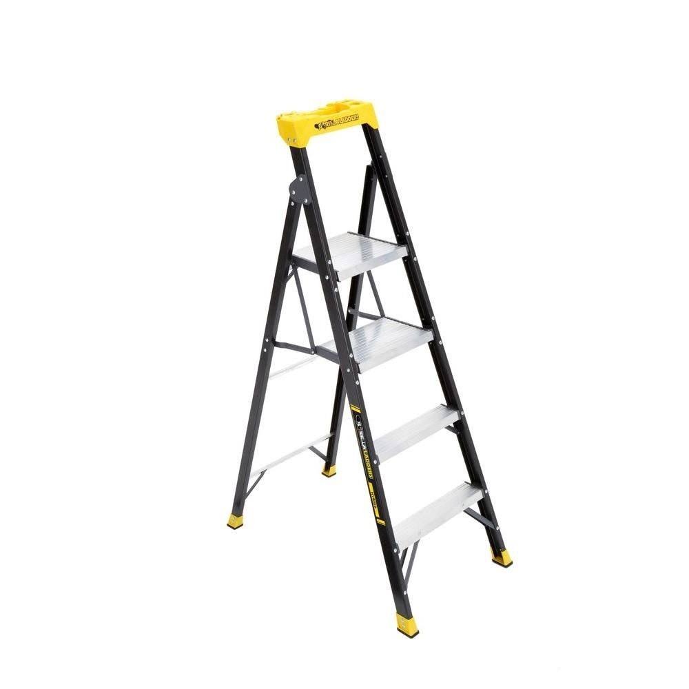 Gorilla Ladders 5.5 ft. Fiberglass Hybrid Ladder with 250 lbs. Load Capacity Type I Duty Rating