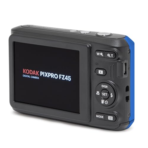 Kodak PIXPRO FZ45 Friendly Zoom 16MP Full HD Digital Camera, Red, Bundle with 32GB Memory Card and Camera Bag
