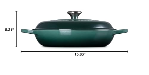 Le Creuset Enameled Cast Iron Signature Braiser, 3.5 qt., Marseille