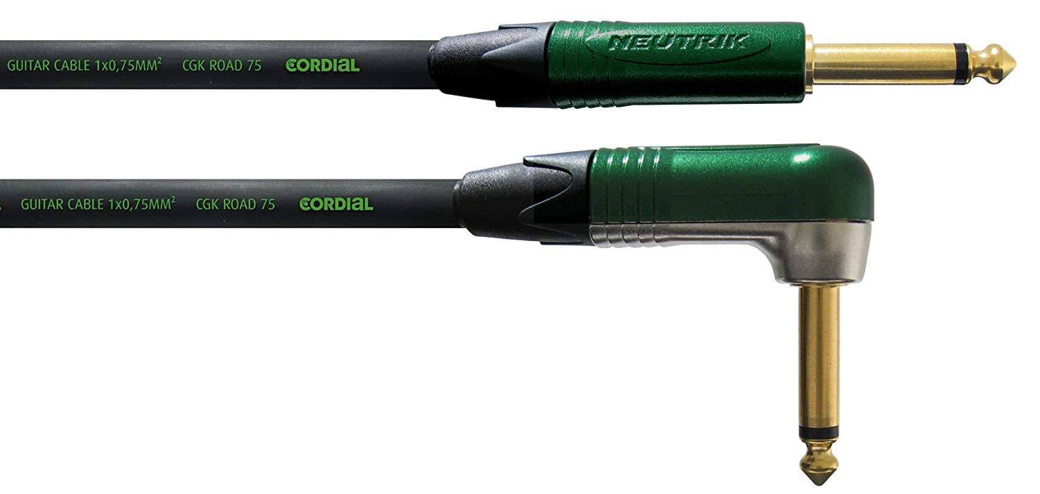 Cordial Encore 3M Straight to Angled Instrument and Guitar Cable