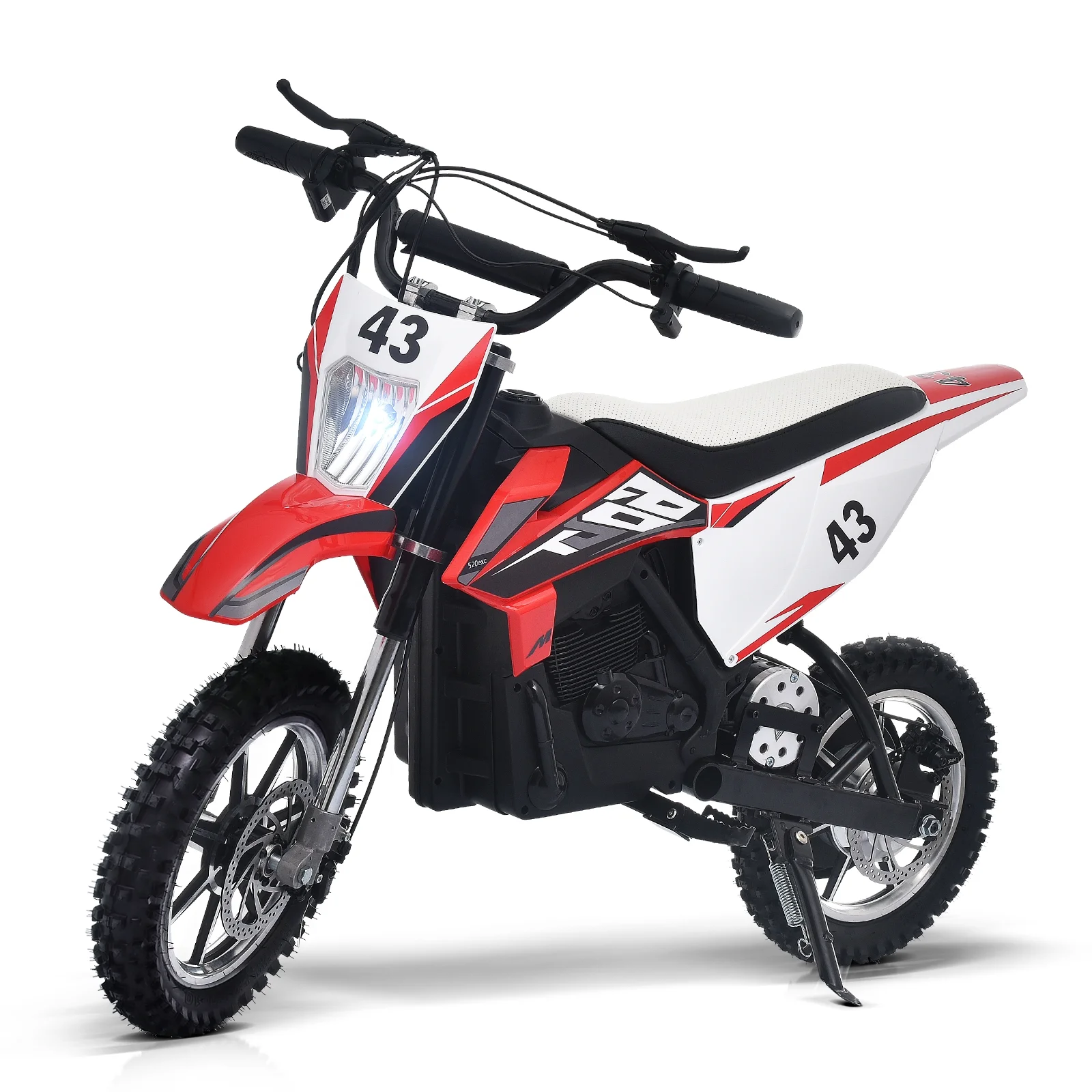 Blitzshark 36V 650W Kids Electric Dirt Bike Off-Road Motocross Ultra Powerful Motorcycle, with 17MPH MAX Speed, Rubber Tire, Twist Grip Throttle