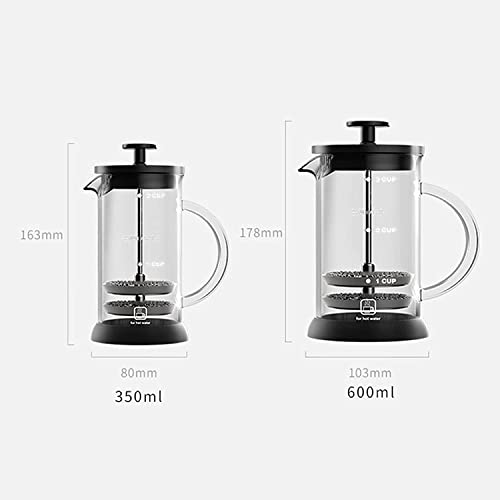 coffee machines French Press Coffee Maker with Double Triple,Heat Resistant Borosilicate Glass,Stainless Steel Filter,for Home And Office