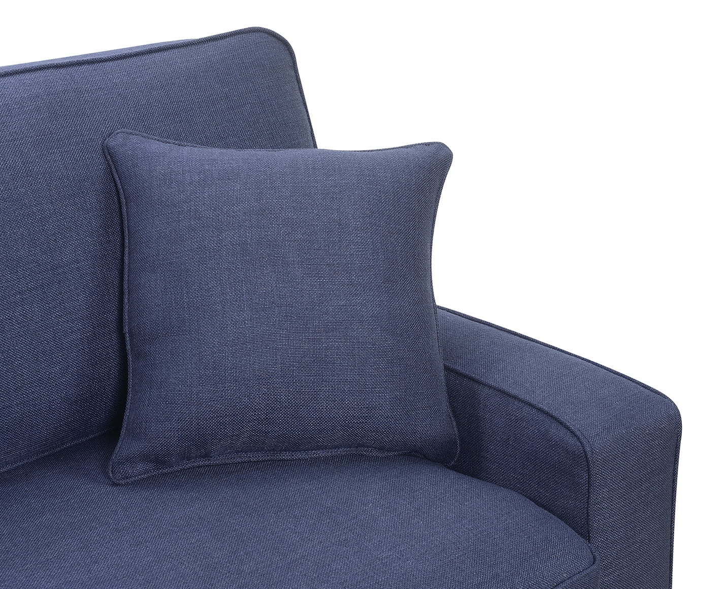 Serta Palisades Modern Track Arm 73-inch Sofa, Navy Blue Fabric