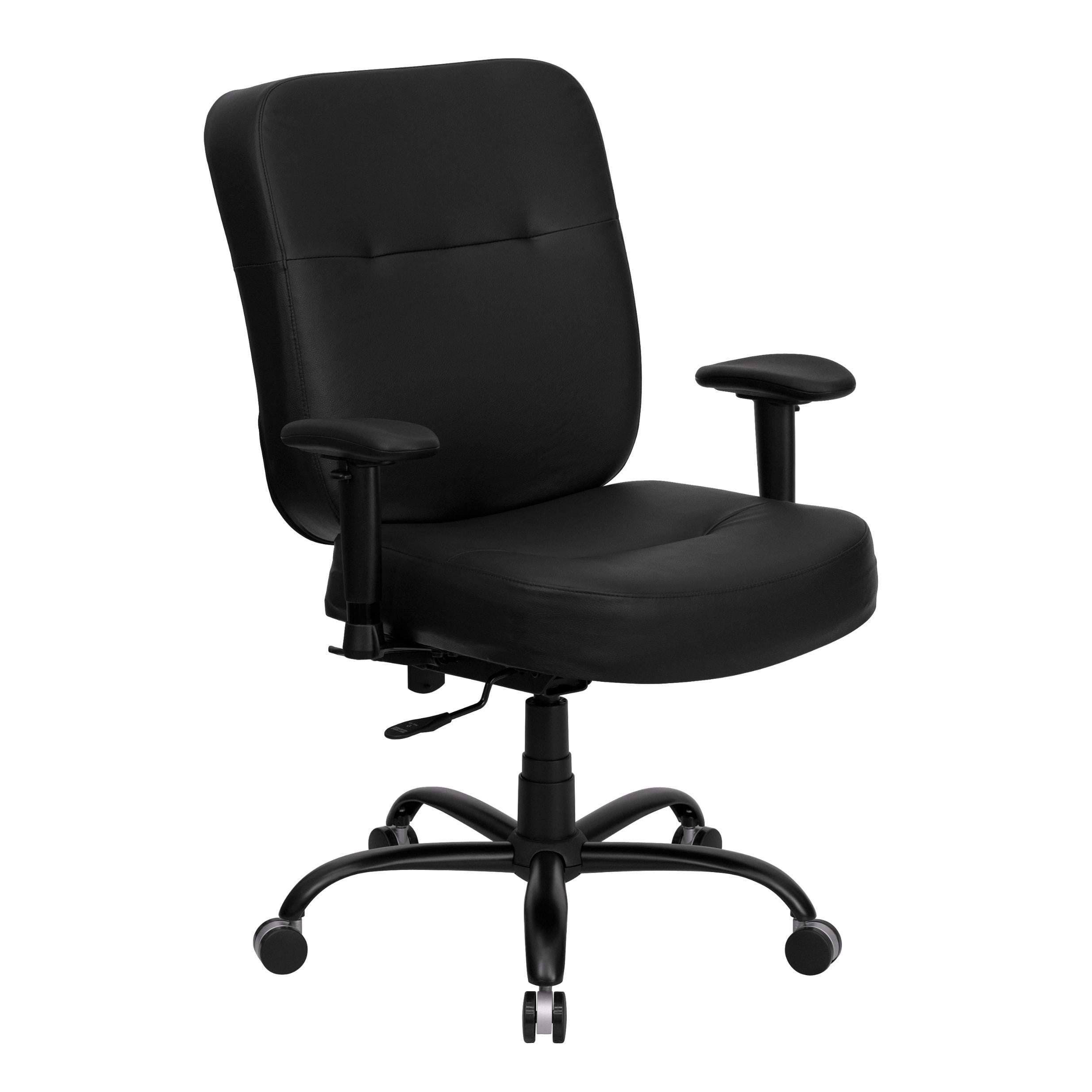 Hercules Series 400 lb. Capacity Big u0026 Tall Black Fabric Office Chair with Arms