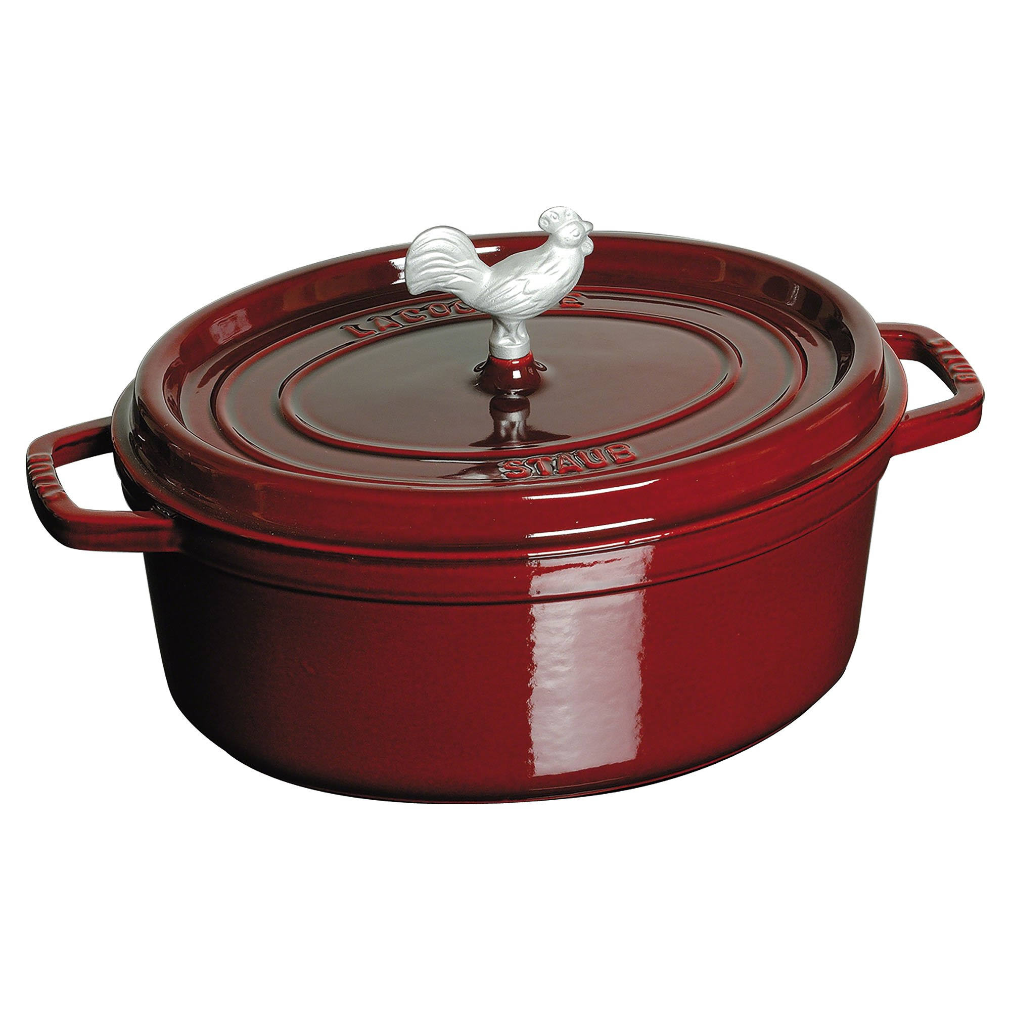 Staub - Cast Iron 5.75-qt Coq AU VIN Cocotte - Cherry