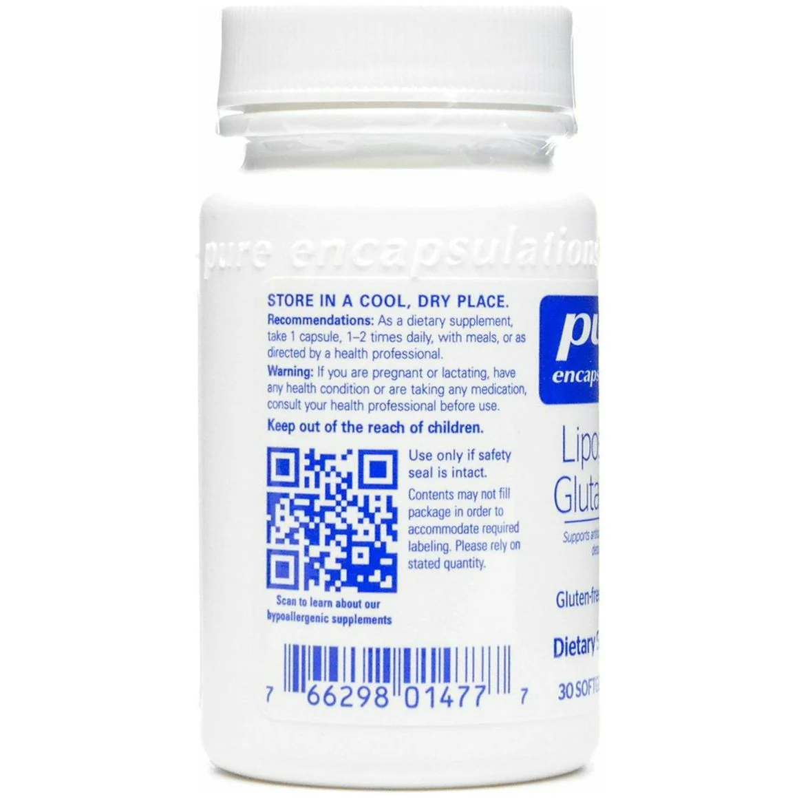 Liposomal Glutathione by Pure Encapsulations - Kansas Nuitrition - HNZSDS