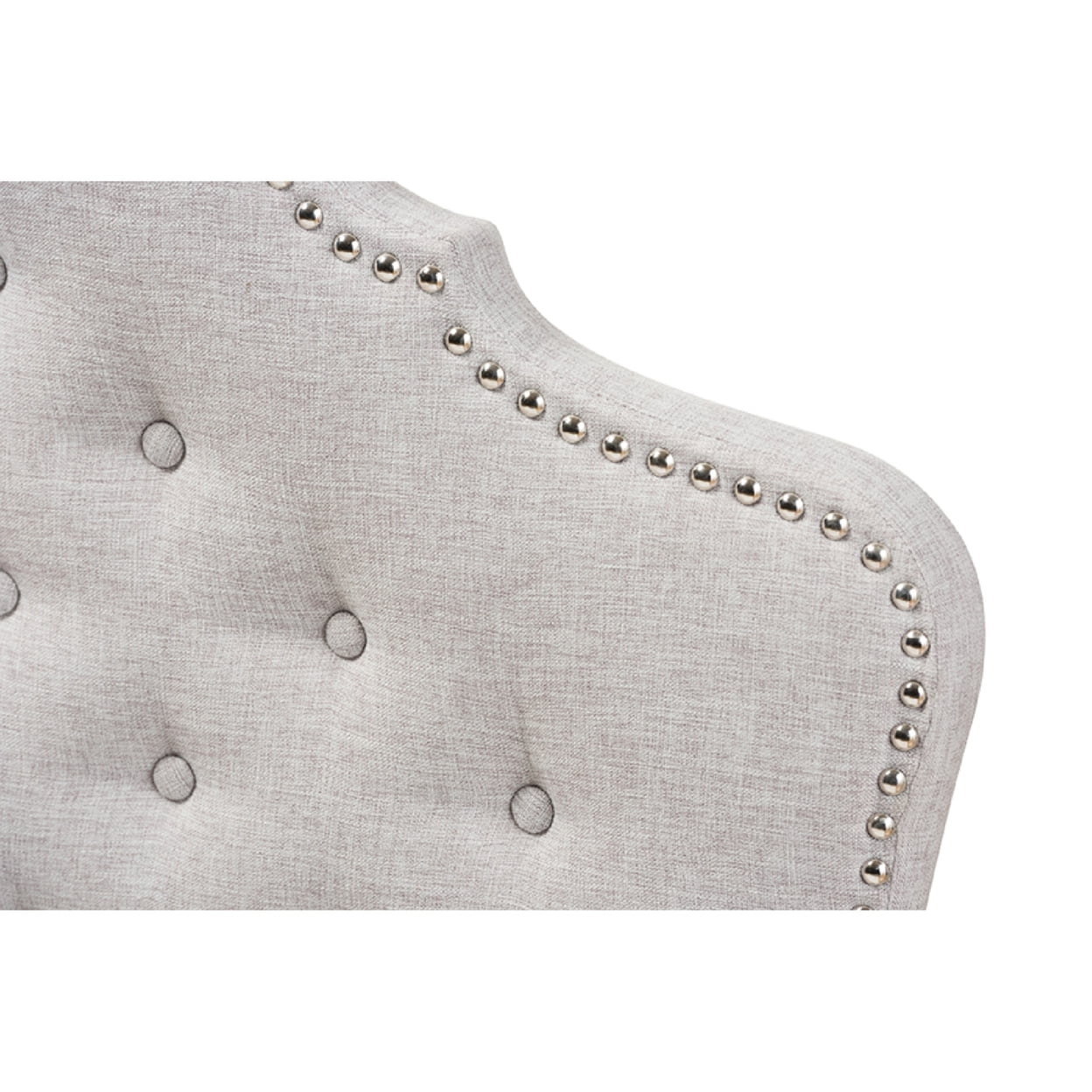 Baxton Studio Hilda Modern and Contemporary Greyish Beige Fabric Full Size Headboard,Wholesale Interiors