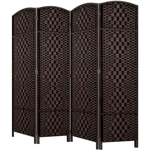 Room Divider, Room Dividers and Folding Privacy Screens, 16in Privacy Screen, 6 Panel Temporary Wall Partitions, 6ft Space Separation Panel Screen