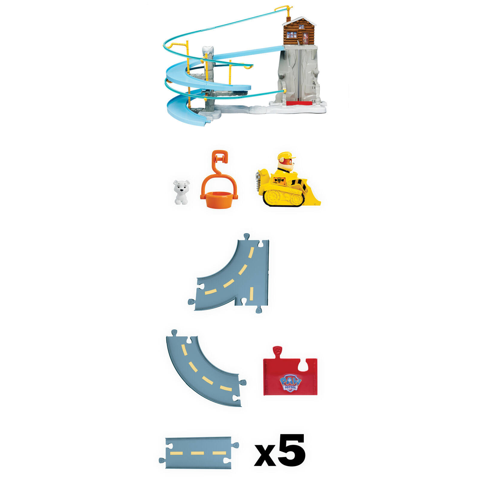 Paw Patrol Roll Patrol Rubble S Mountain Rescue Track Set