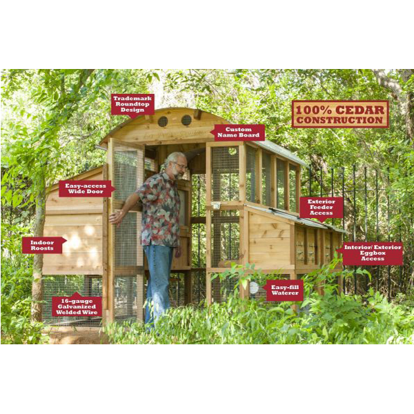 WALK-IN COOP DOMED CHICKEN HOUSE