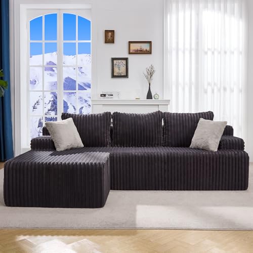 Modular Sectional Sofa Couches L-Shape Couch 3 Seat Modular Sofa Memory Foam Sectional Couches for Living Room