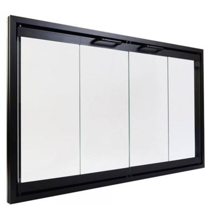 Superior Bi-Fold Glass Fireplace Door 42 inch | Easy Install | Prevent Drafts | All Parts Included | See Models Below