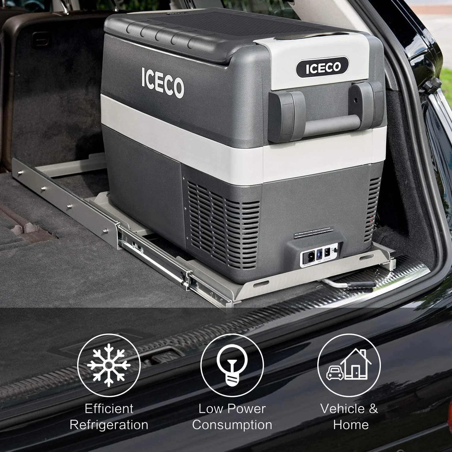 ICECO Slide Mount for JP30 JP40 JP50 Portable Refrigerator, Freezer Slide(Not Suitable for JP42)