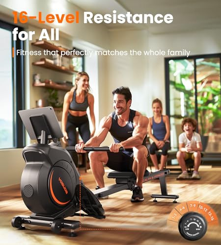YOSUDA Magnetic/Water Rowing Machine for Home - Rower Machine Use with Bluetooth, App Supported, Rowing Machine for Taller Power Athletes