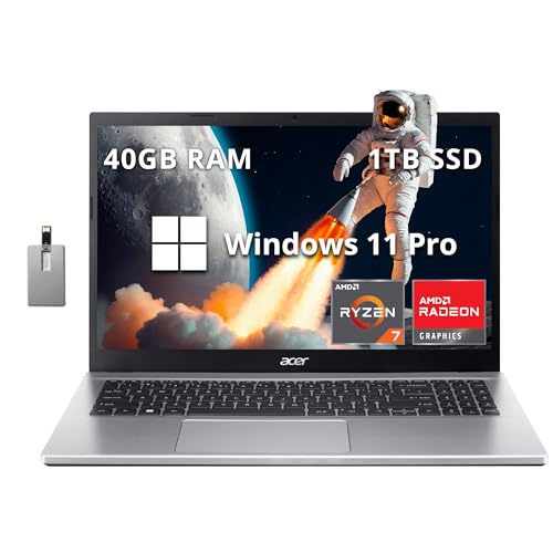 acer Aspire 3 Laptop | 15.6" Full HD Display | AMD Ryzen 7 5700U Processor | AMD Radeon Graphics | 16GB RAM | 512GB SSD | Wi-Fi 6 | Windows 11 Home |