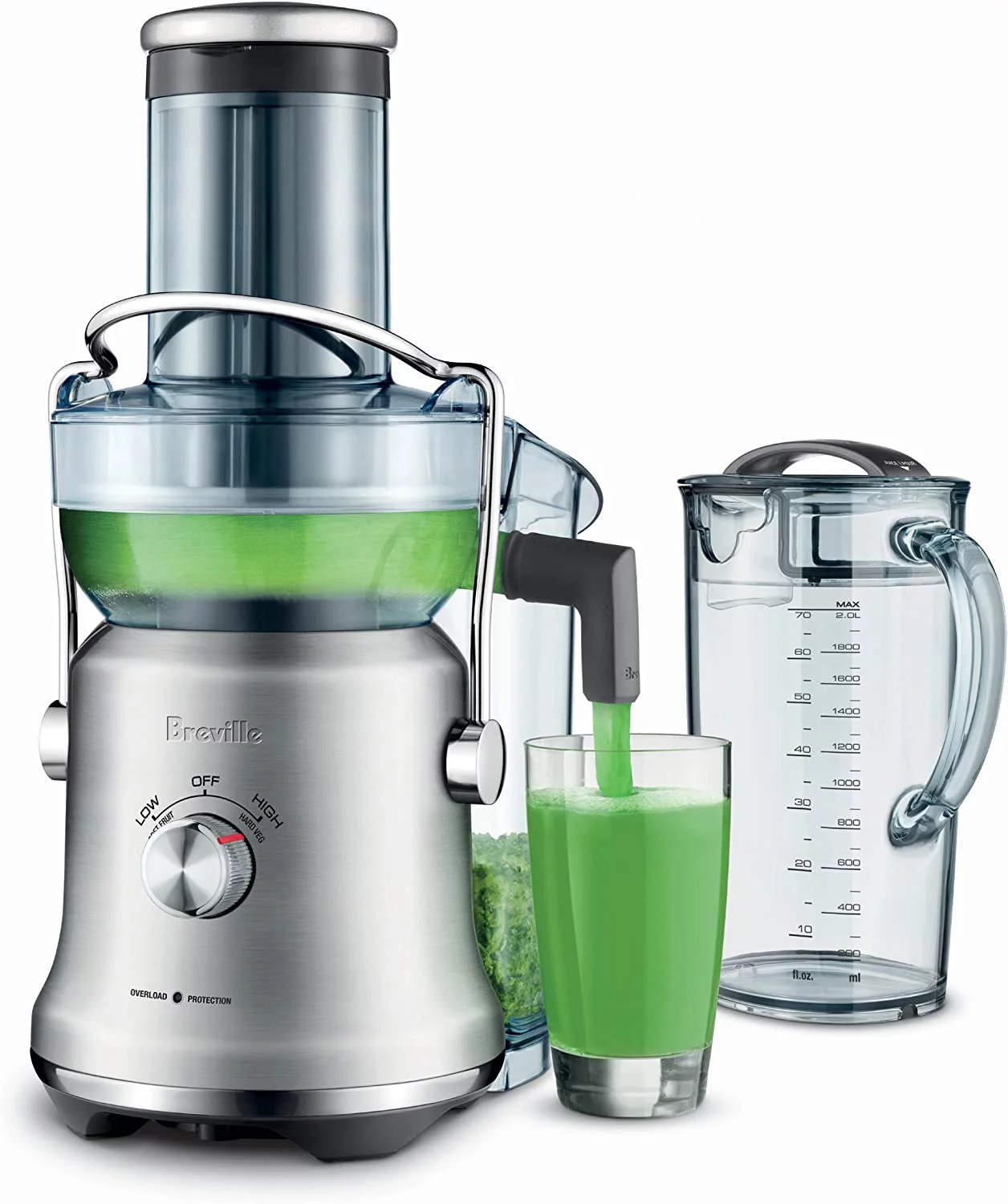 Breville Juice Fountain Cold Plus Juicer  BJE530  Brushed Stainless Steel