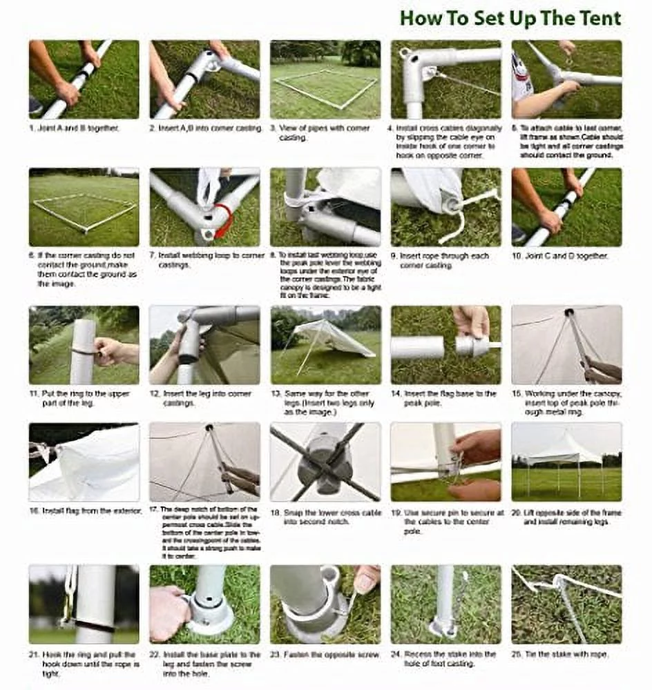 Eurmax 10x13 High Peak Marquee Party Tent Wedding Event Canopy White