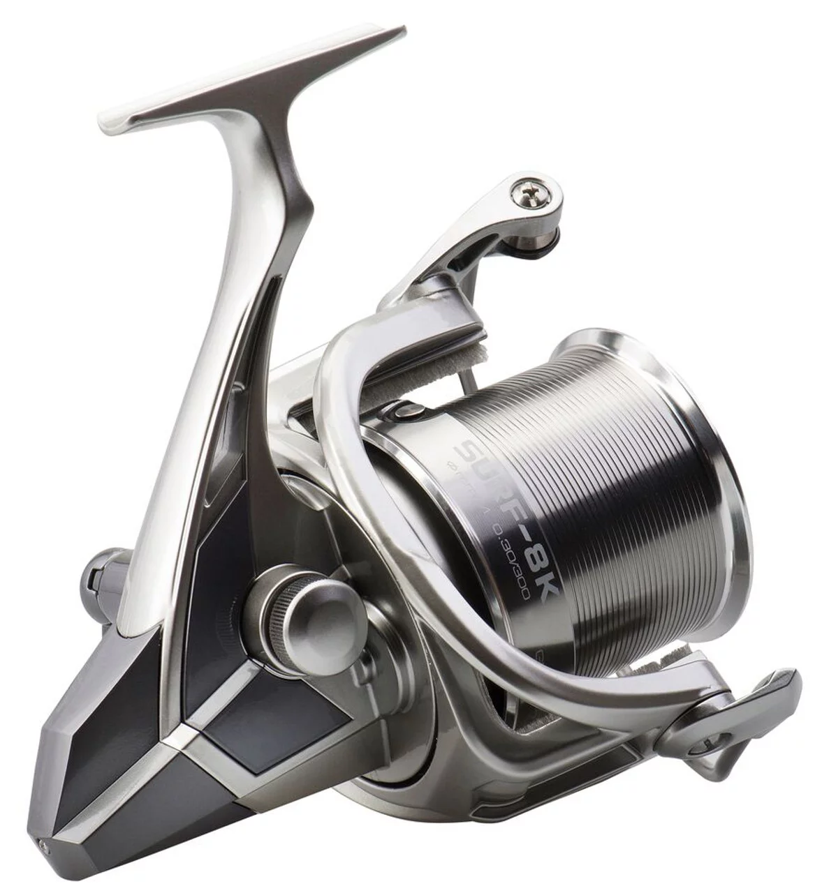 Surf 8K Spinning Reel, 4.7:1 Gear Ratio, 42.60" Retrieve Rate, Ambidextrous