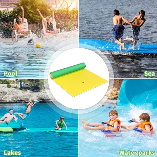 Oversized Lily Pad Floating Mat, 3 Layer 7'/9'/12'/18' Floating Water Mat,Ocean, Beach, River, Pool, Floating Mat for Water Recreation and Relaxing