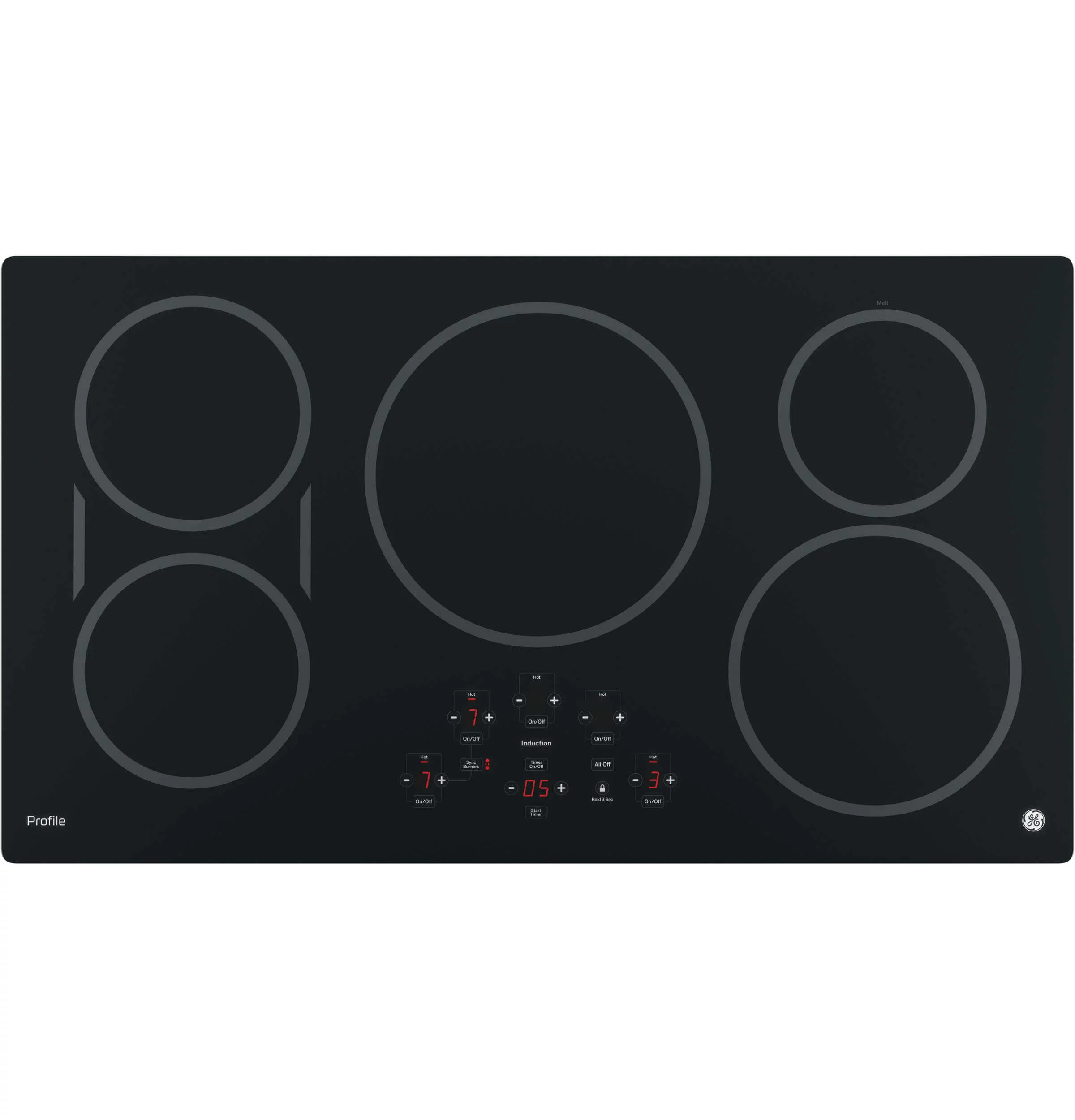 GE Appliances PHP9036DJBB 36 Inch Induction Smoothtop Cooktop Black