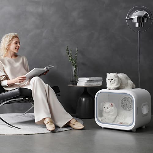 PETKIT AIRSALON MAX Automatic Pet Hair Drying Box for Cat Puppy Kitten,Ultra Quiet Hair Dryer for Small Dog Grooming
