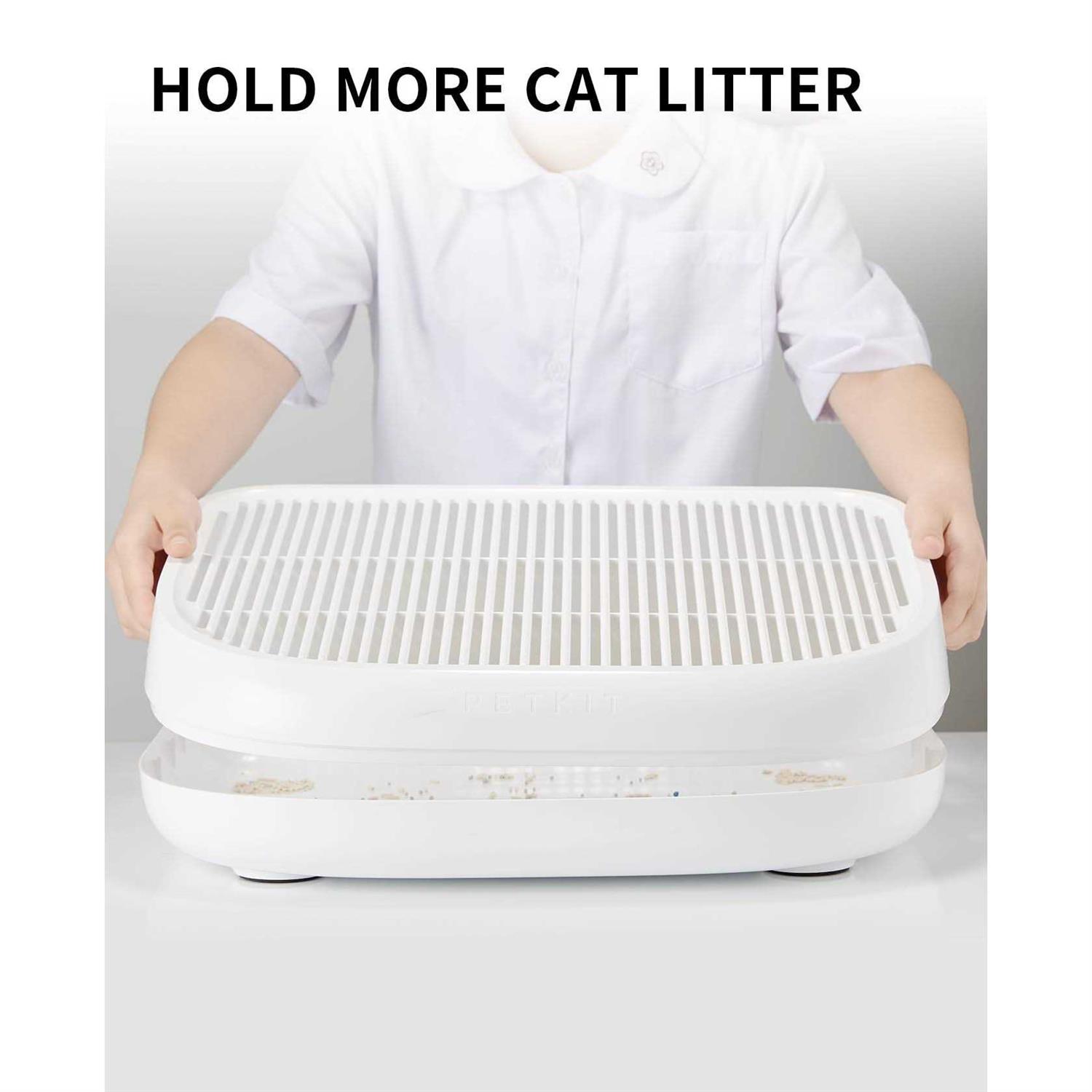 PETKIT Cat Litter Ramp for All PETKIT Self-Cleaning Cat Litter Boxes, Double Layered Litter Trapper, Easy Clean Cat Litter Step and Stair
