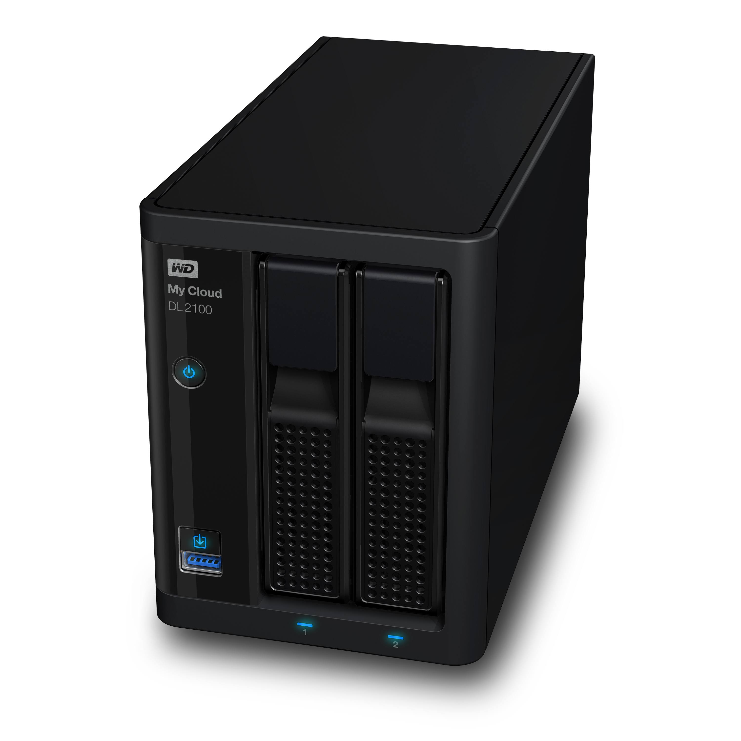 WD My Cloud DL2100 WDBBAZ0120JBK 2-Bay NAS Server - SATA 6Gb/s - 2 x 6 TB