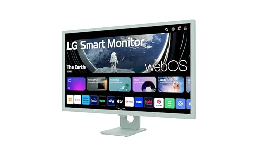 LG 27SR50F-W Smart Monitor 27-Inch FHD (1920x1080) IPS Display, webOS 23, HDR 10, x2 Built-in Speakers, AirPlay 2, Screen Share, Bluetooth, ThinQ App
