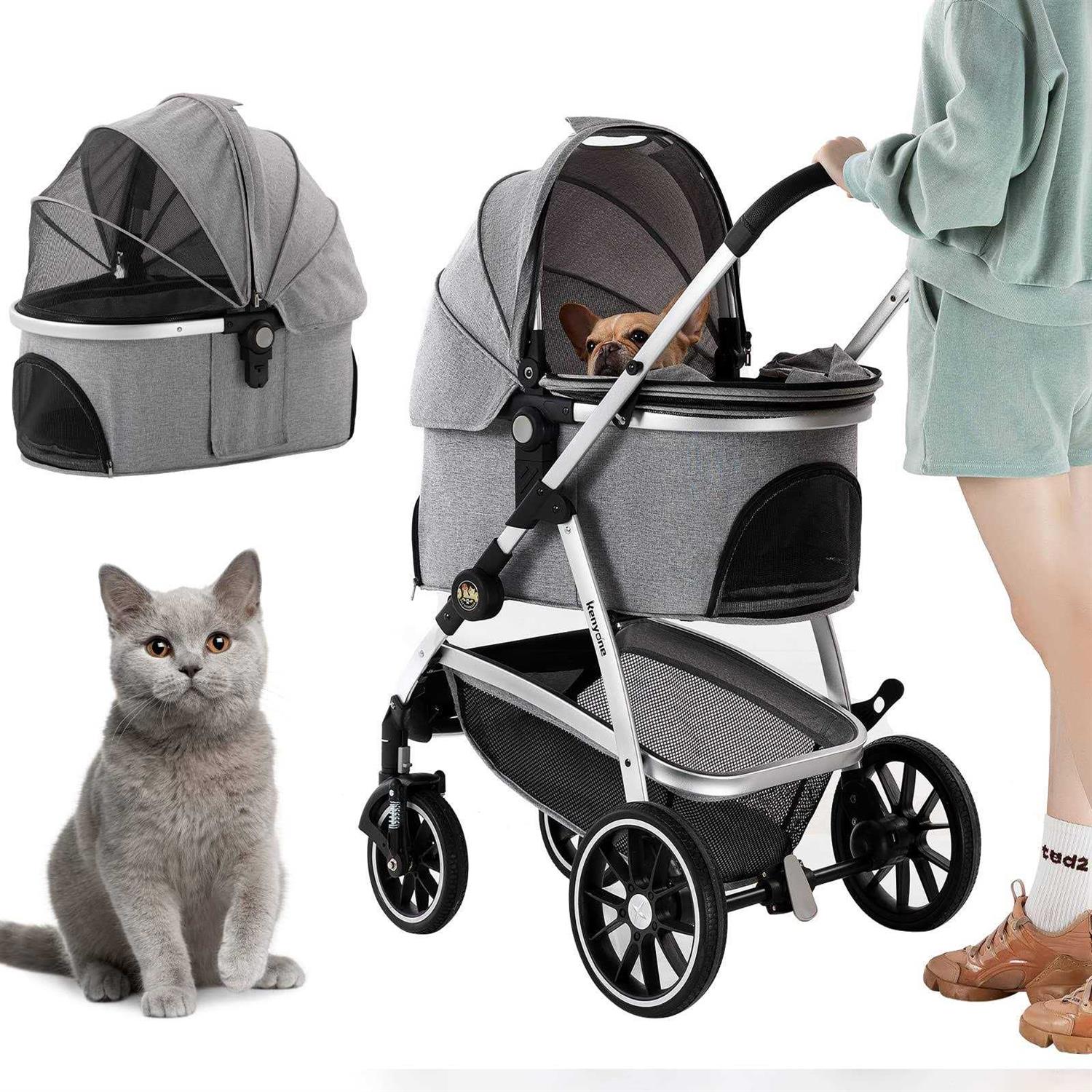 Kenyone Pet Stroller 3 in 1 Dog Stroller for Medium Small Size Dogs - Pet Supplies online store