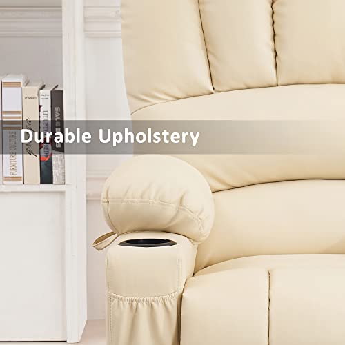 MCombo Oversized Power Lift Recliner Chair for Elderly, Lift Chair with Heat and Massage, Lift Recliner for Big and Tall, Cup Holders