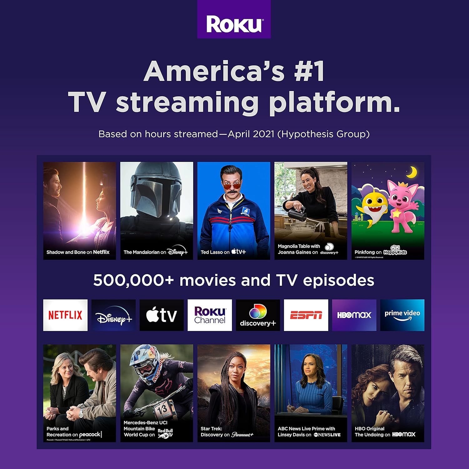 Roku Streaming Stick 4K+ (2021) Streaming Device 4K/HDR/Dolby Vision with Roku Voice Remote Pro, Black