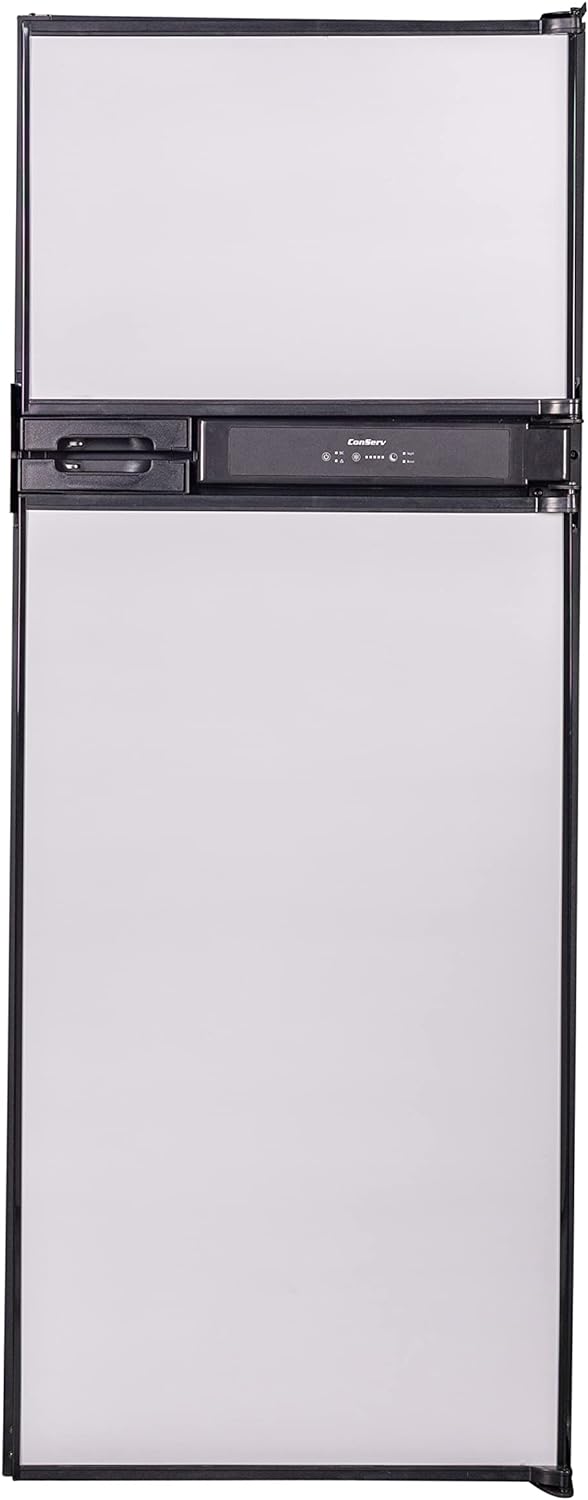 12V/DC Refrigerator Freezer 10cf Stainless for RV BOAT OFF-GRID 2 Doors - Smart Home Appliances
