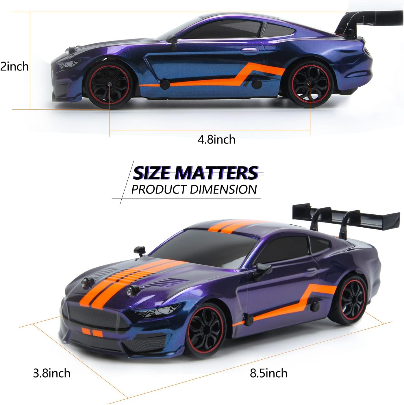 BESWIT RC Drift Car Remote Control Car RC Sport Racing Car Hight Speed Drift Vehicle1/14 RC Car for Adults Kids Gifts