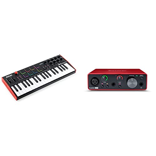 Akai Professional MPK Mini Plus - USB MIDI Keyboard Controller with 37 Mini Keys, 8 MPC Pads