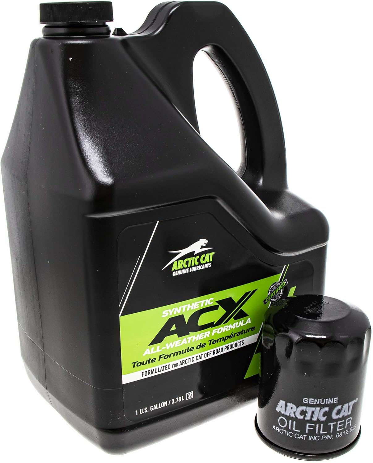 Arctic Cat 2436-850 ACX 0W-40 Gallon Synthetic Oil Change Kit for Alterra Wildcat Pack of 2