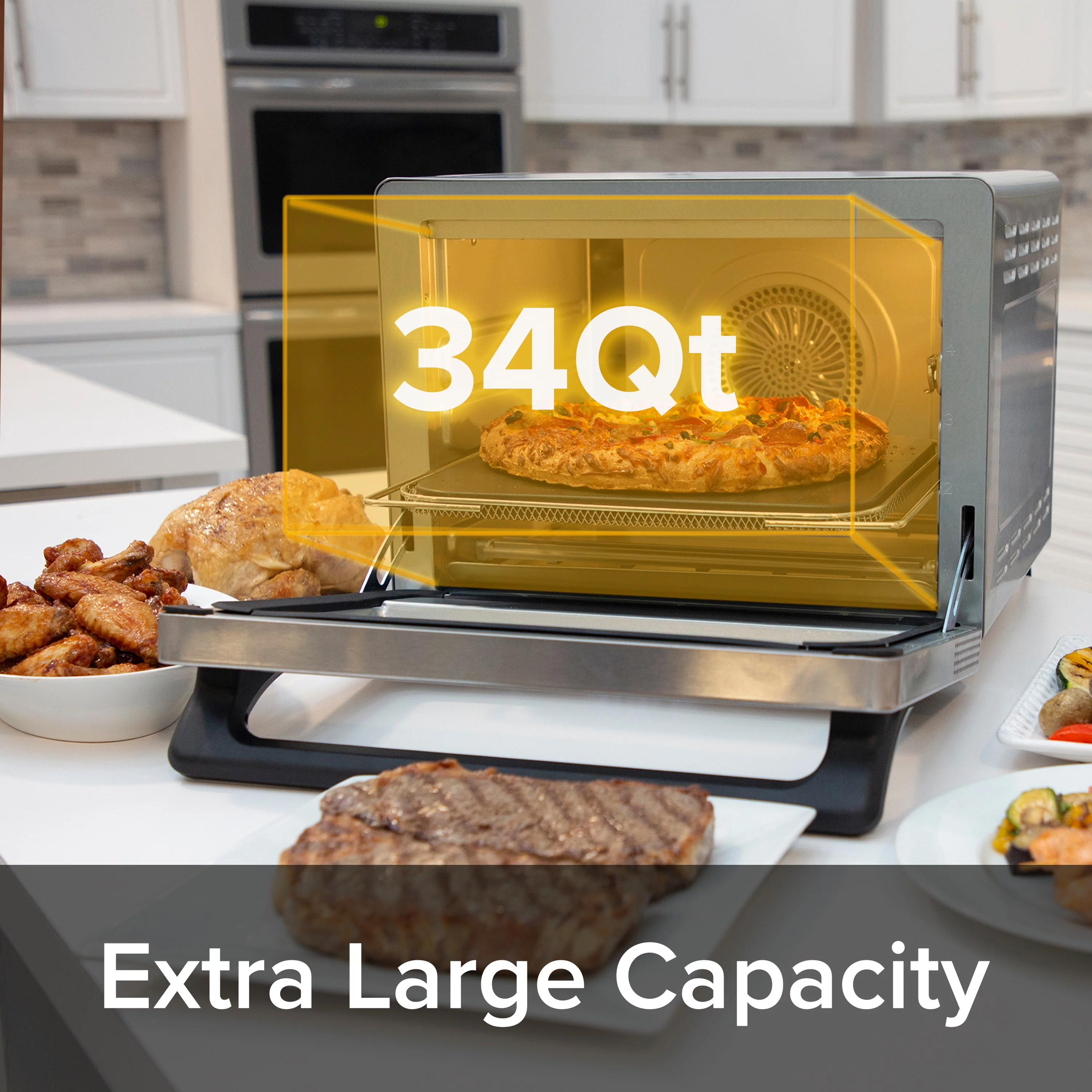 Nuwave 34 QT Pro-Smart IQ 360 Oven Air Fryer Grill