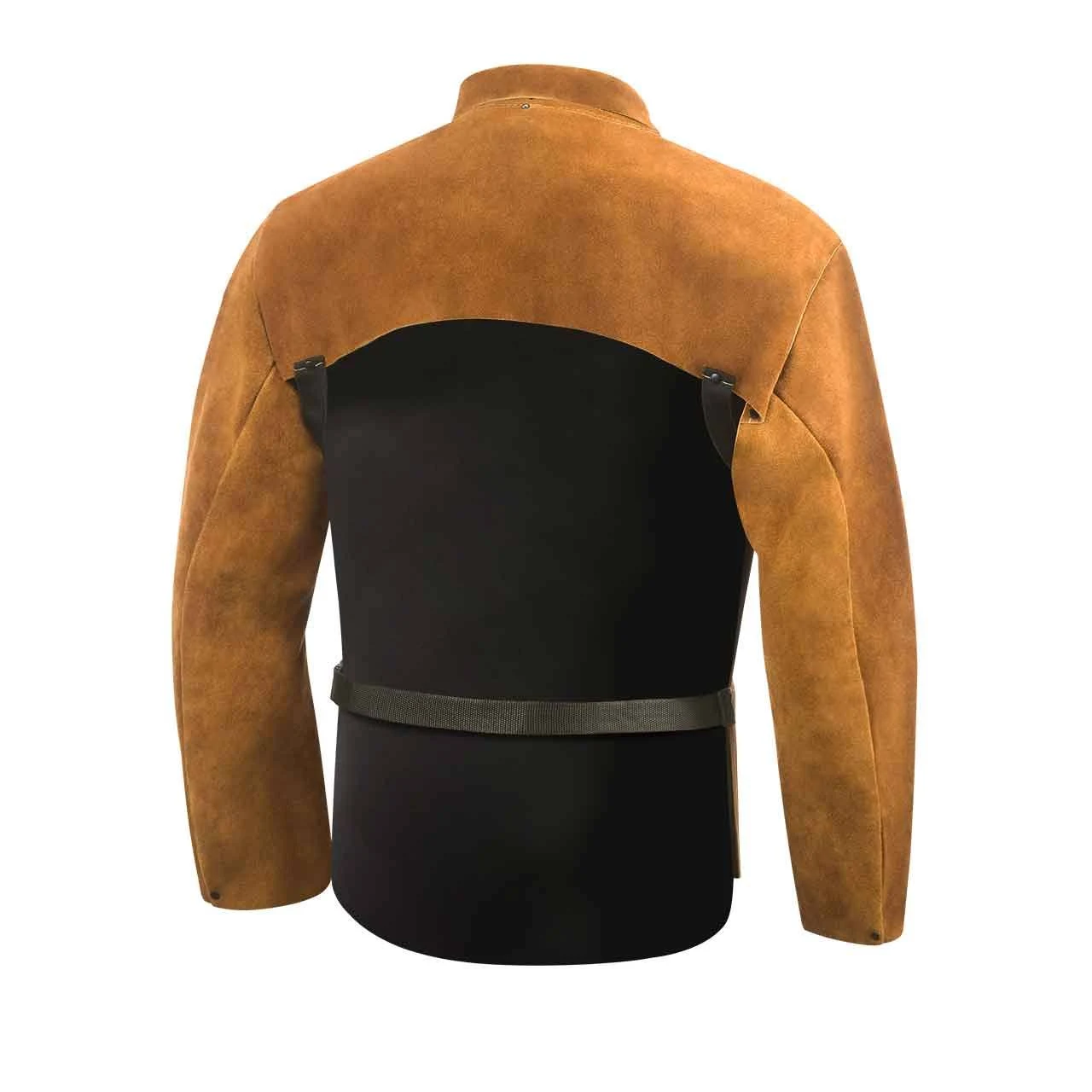 Steiner 9212-3X Premium Cowhide Welding Cape Sleeves with 14x22 Bib Brown 3X-Lrg