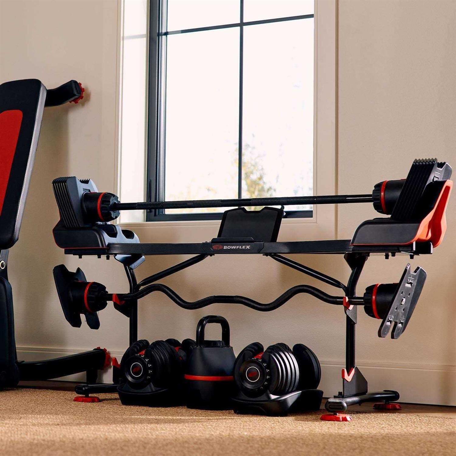 Bowflex SelectTech 2080 Barbell Stand with Media Rack - Sports Supplies Online Store